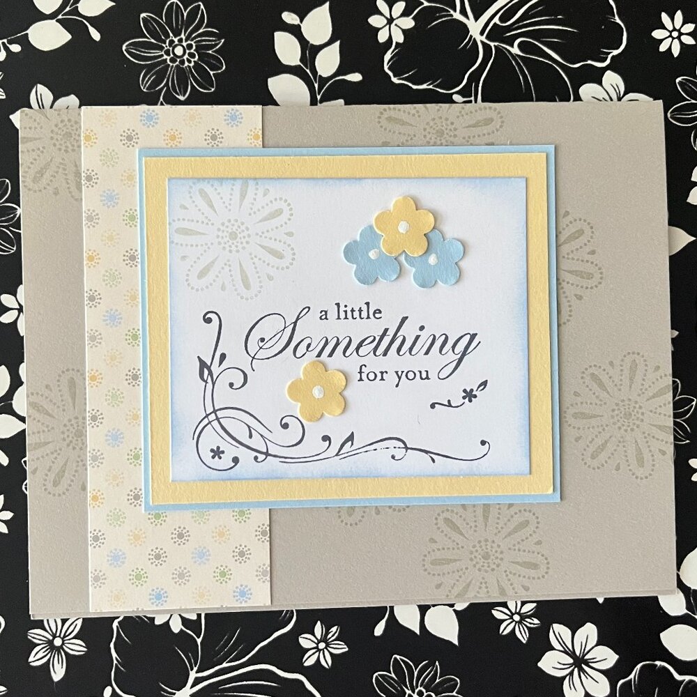 Set of 5 Homemade cards - A Little Something for you